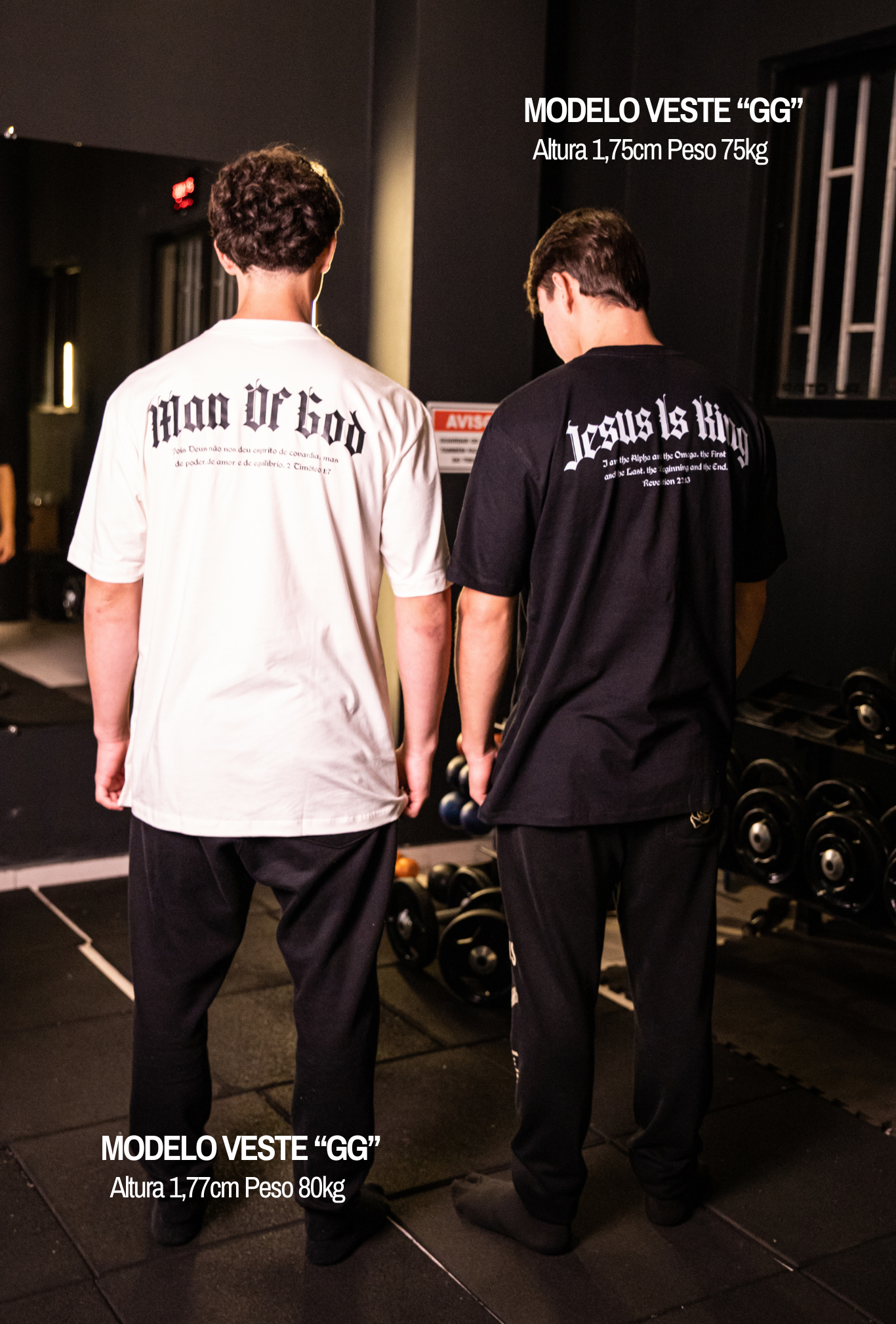 Kit 2 camisetas - Jesus Is King + Man Of God