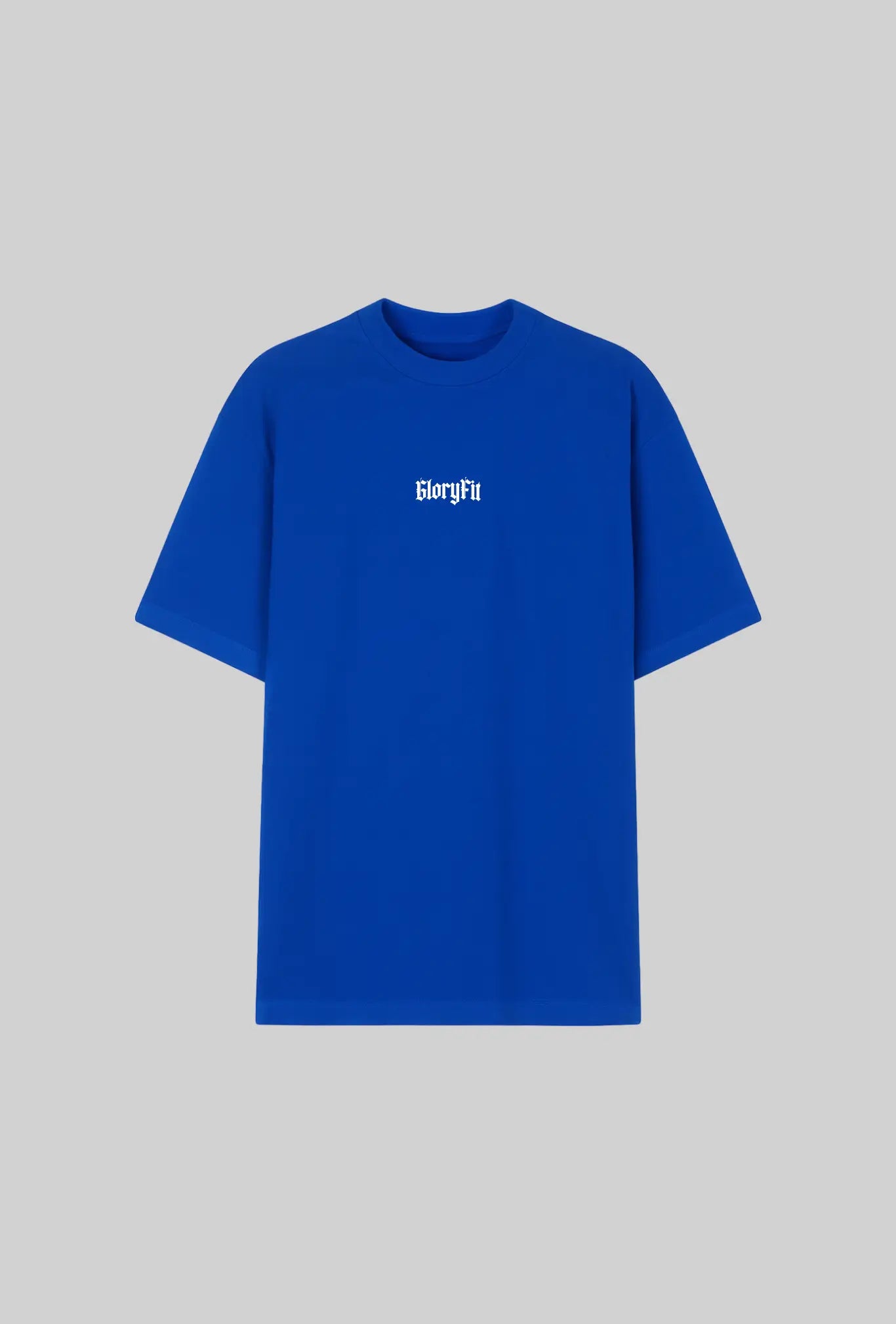 Camiseta oversized azul Jesus Is King – frente