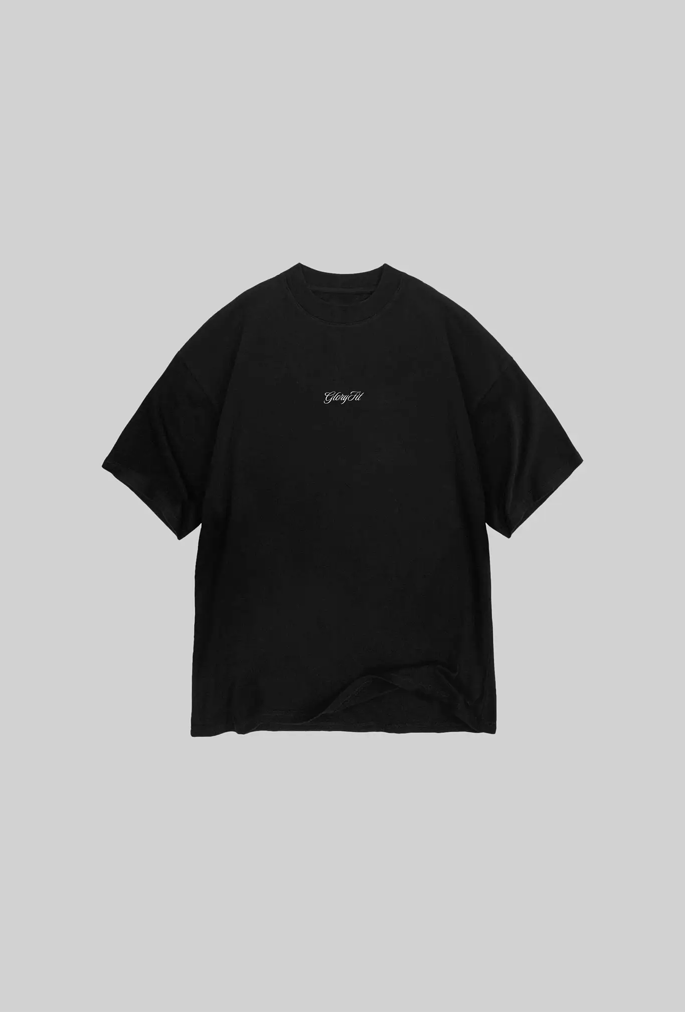Camiseta Oversized Premium Jesus Is The Life GLORYFIT preta vista de frente