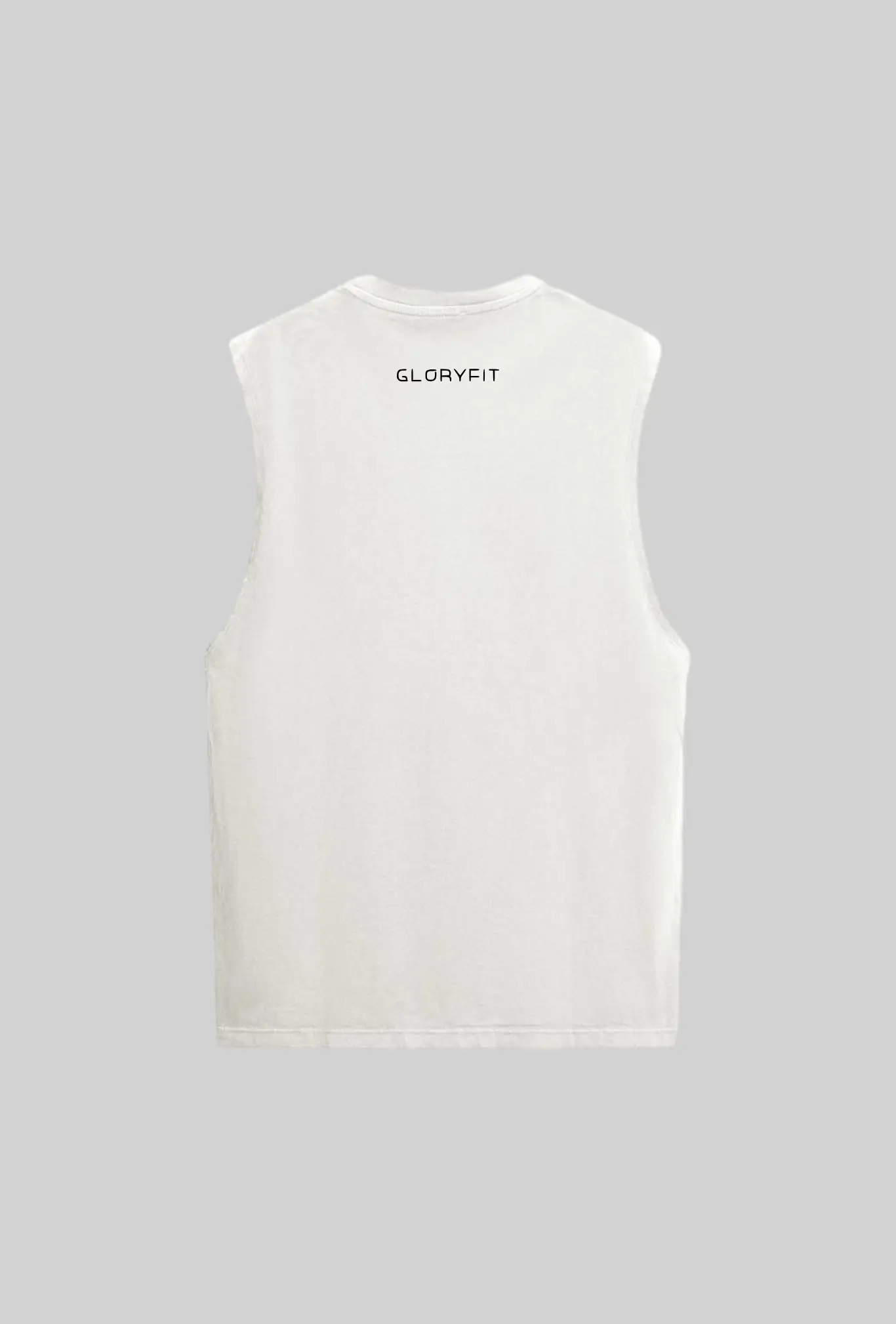 Regata Machão Christ ID off white GLORYFIT vista de costas