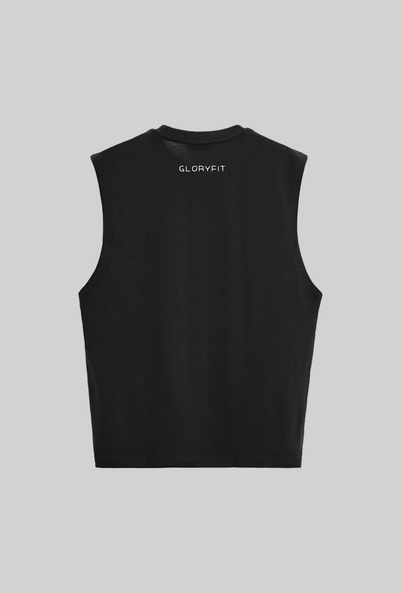 Regata Machão Christ ID preta GLORYFIT vista de costas