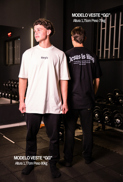 Kit 2 camisetas - Jesus Is King + Man Of God
