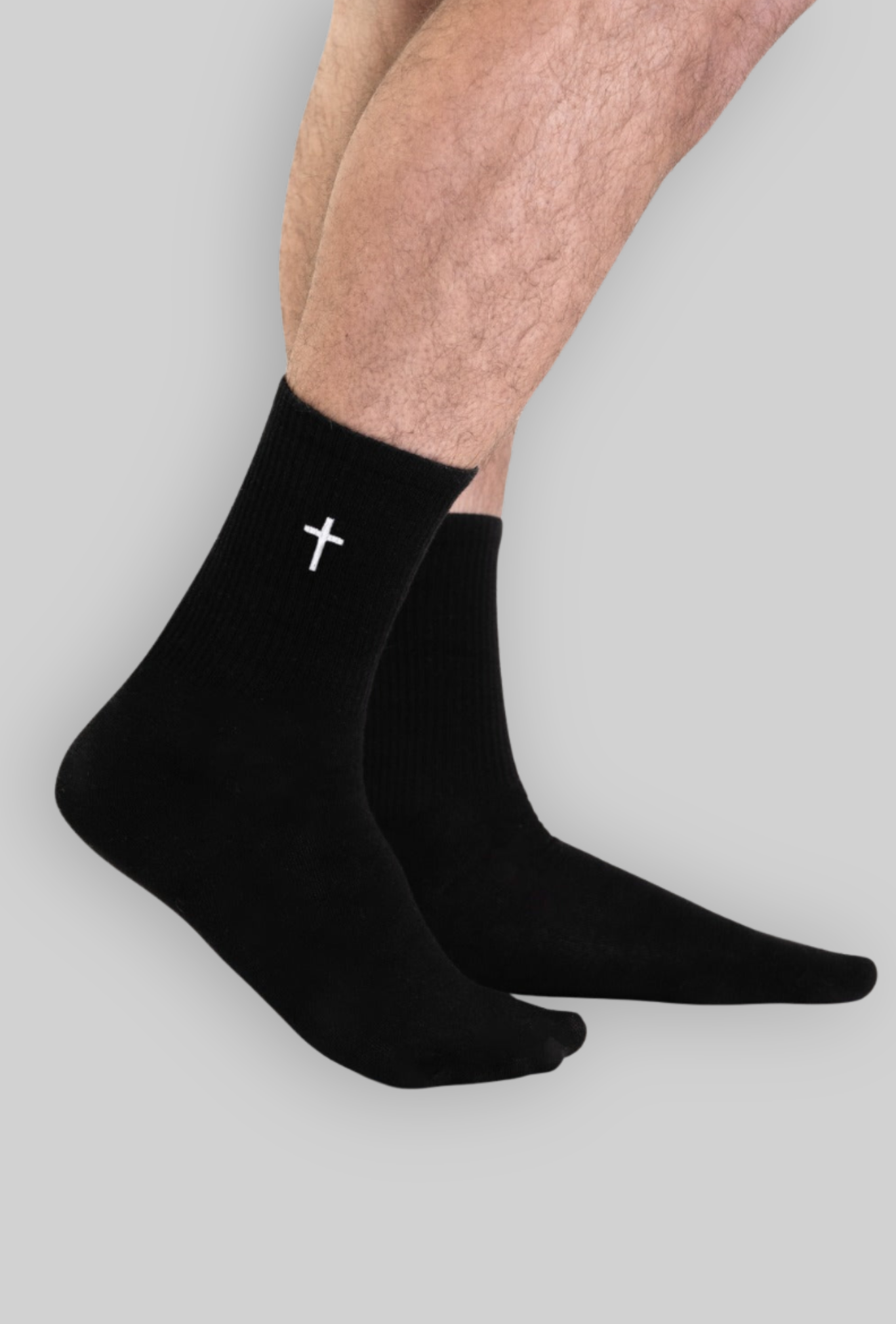 Kit com 3 pares - Meias de Performance Cross - Black