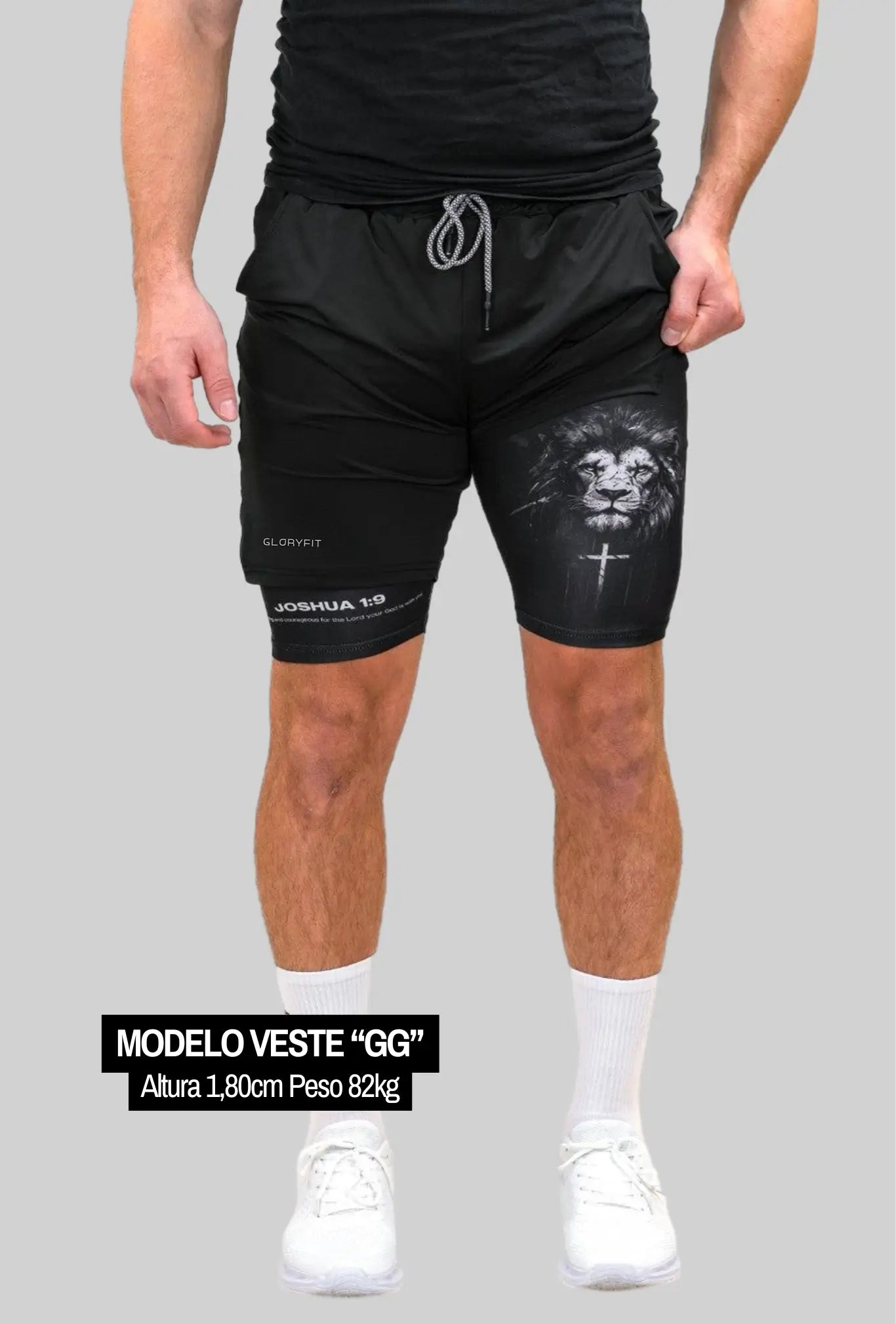 Shorts 2 em 1 - Lion of Judah