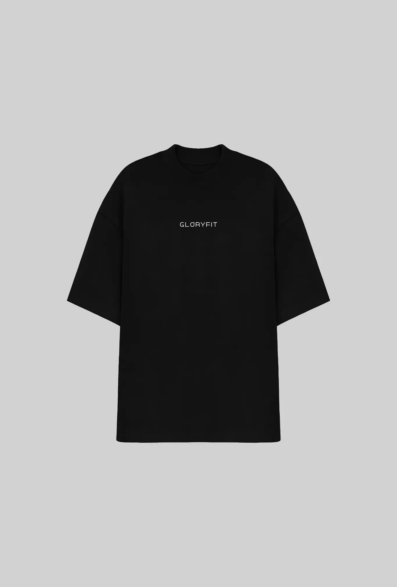 Camiseta Oversized Jesus Is The Only King GLORYFIT preta vista de frente